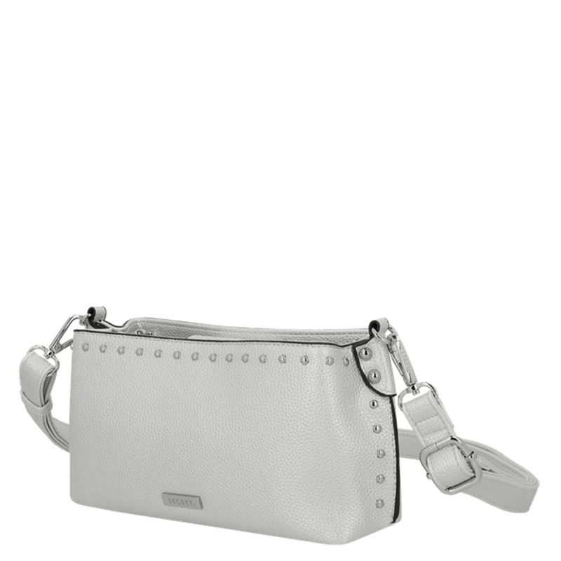 CARTERA  BANDOLERA SECRET AMSTERDAM PLATEADO  - 2