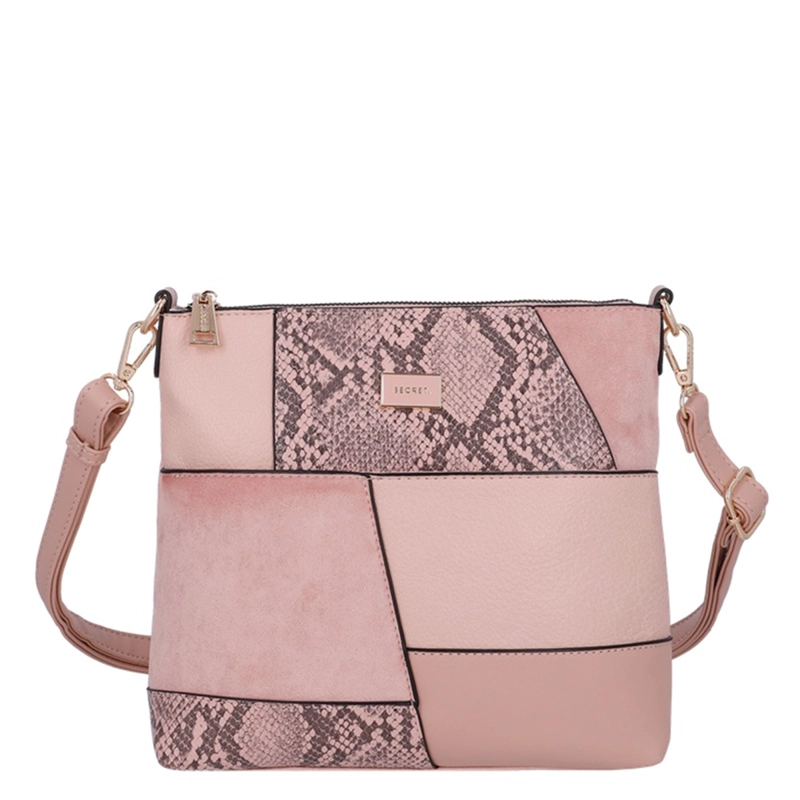 CARTERA BANDOLERA SECRET CRACOVIA ROSADO  - 1