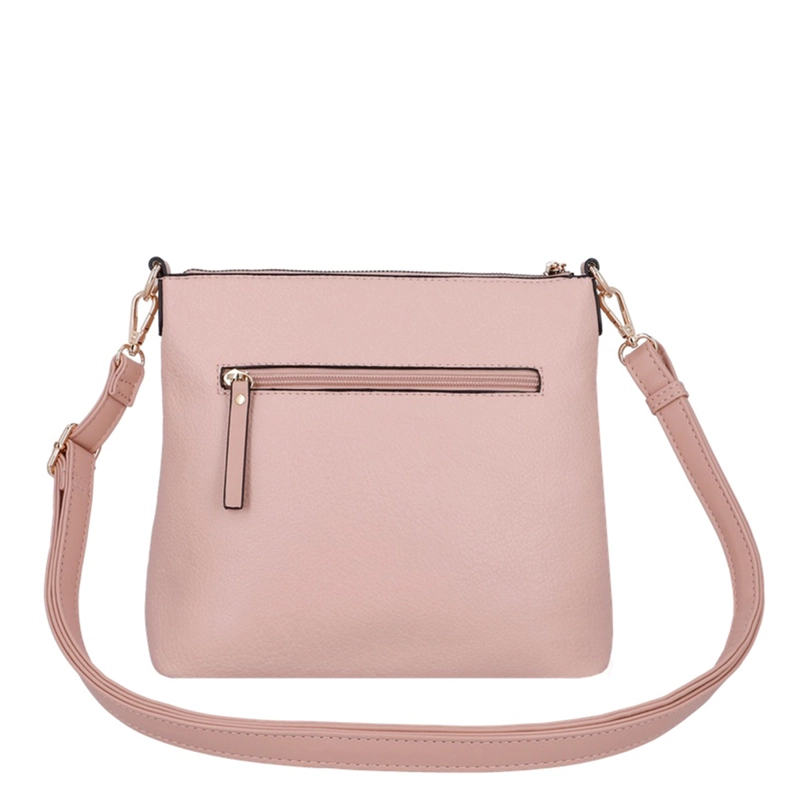 CARTERA BANDOLERA SECRET CRACOVIA ROSADO  - 4