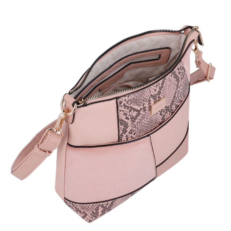 CARTERA BANDOLERA SECRET CRACOVIA ROSADO  - 5