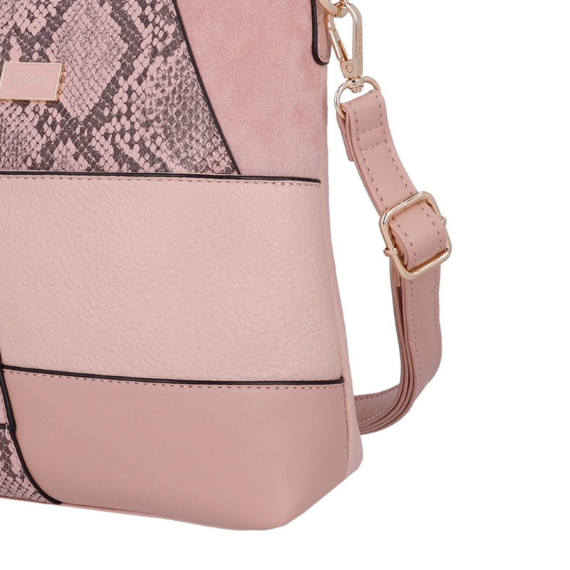 CARTERA BANDOLERA SECRET CRACOVIA ROSADO  - 6