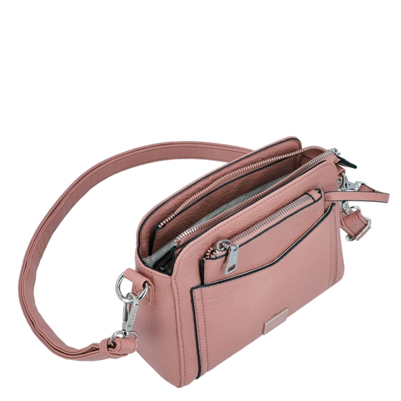 CARTERA BANDOLERA SECRET EDESSA ROSADO  - 5