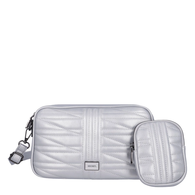CARTERA BANDOLERA SECRET NUUK PLATEADO  - 1