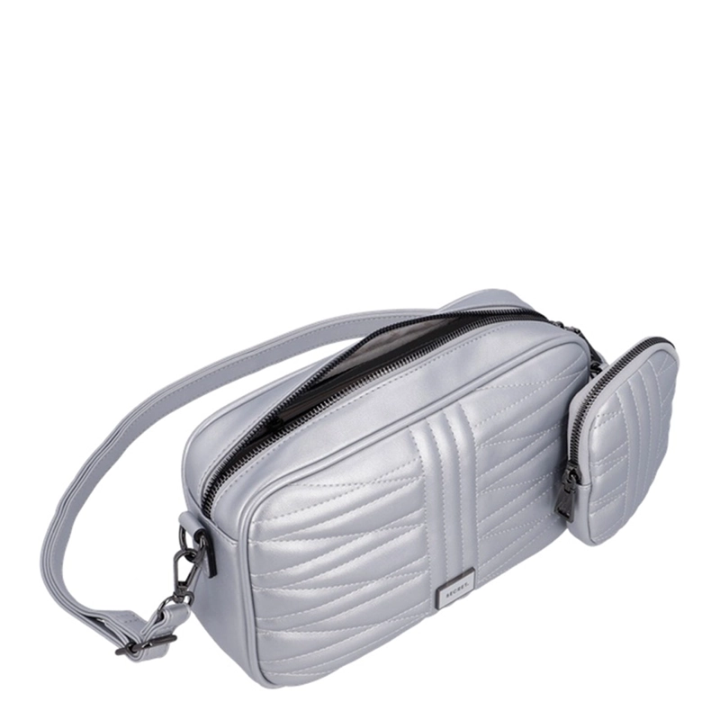 CARTERA BANDOLERA SECRET NUUK PLATEADO  - 4