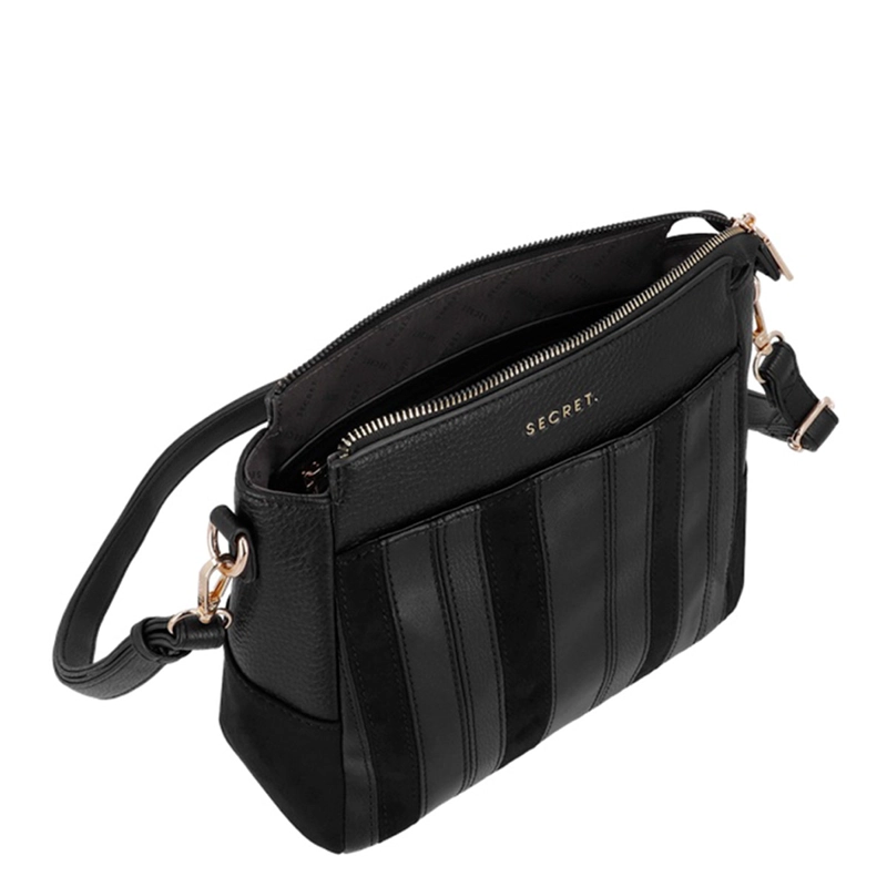 CARTERA BANDOLERA SECRET PRETORIA NEGRO  - 4