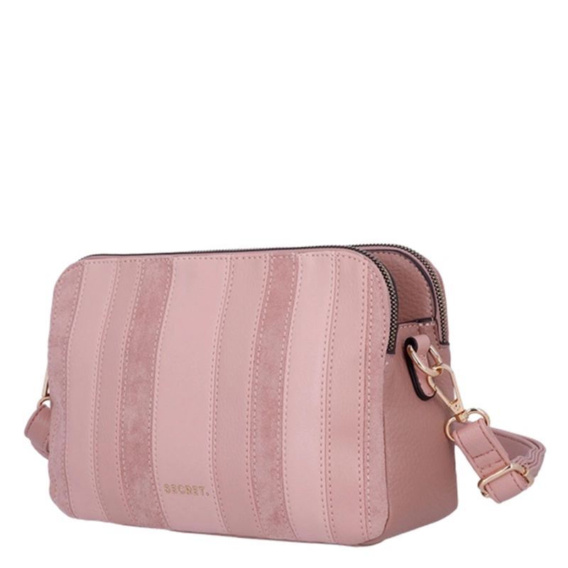CARTERA BANDOLERA SECRET PRETORIA ROSADO  - 2