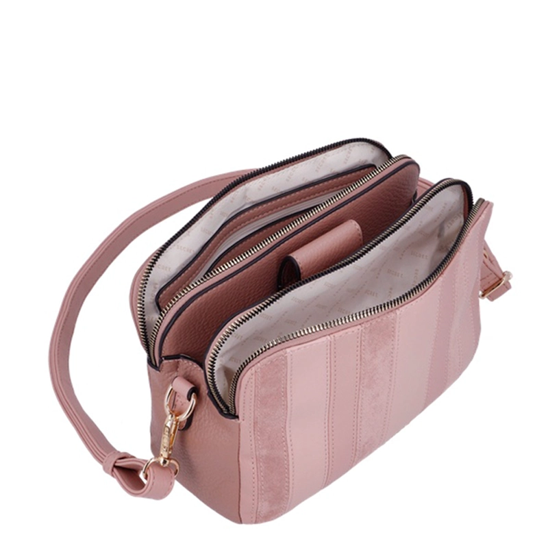 CARTERA BANDOLERA SECRET PRETORIA ROSADO  - 4
