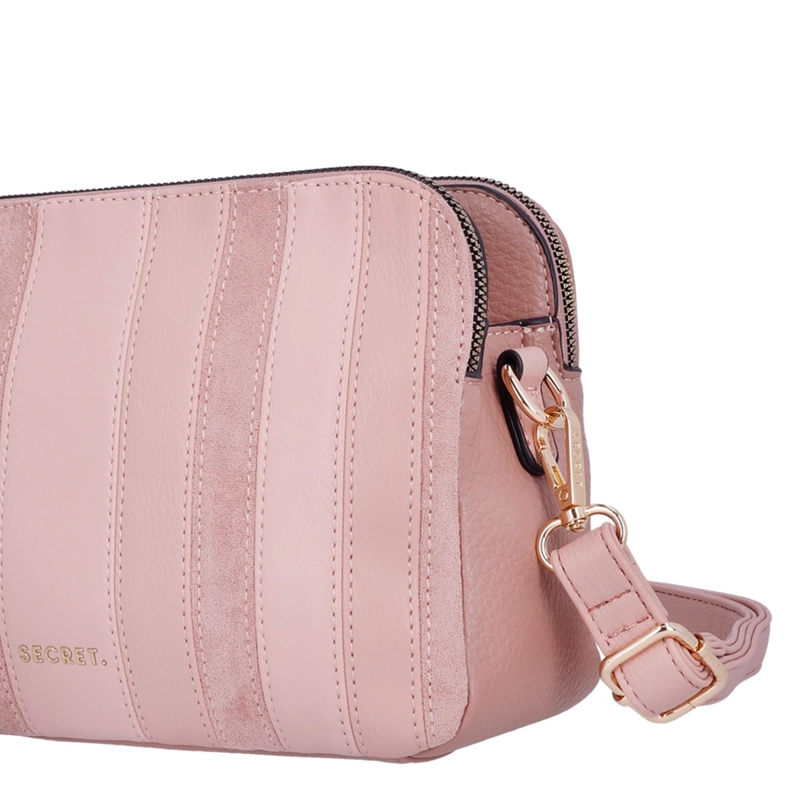 CARTERA BANDOLERA SECRET PRETORIA ROSADO  - 5