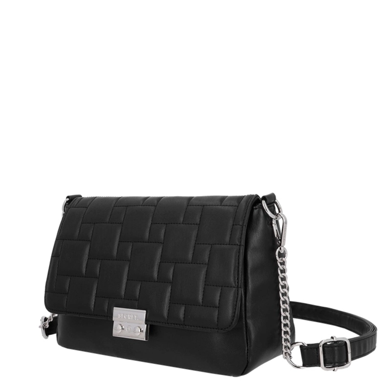 CARTERA BANDOLERA SECRET TAVETA NEGRO  - 2