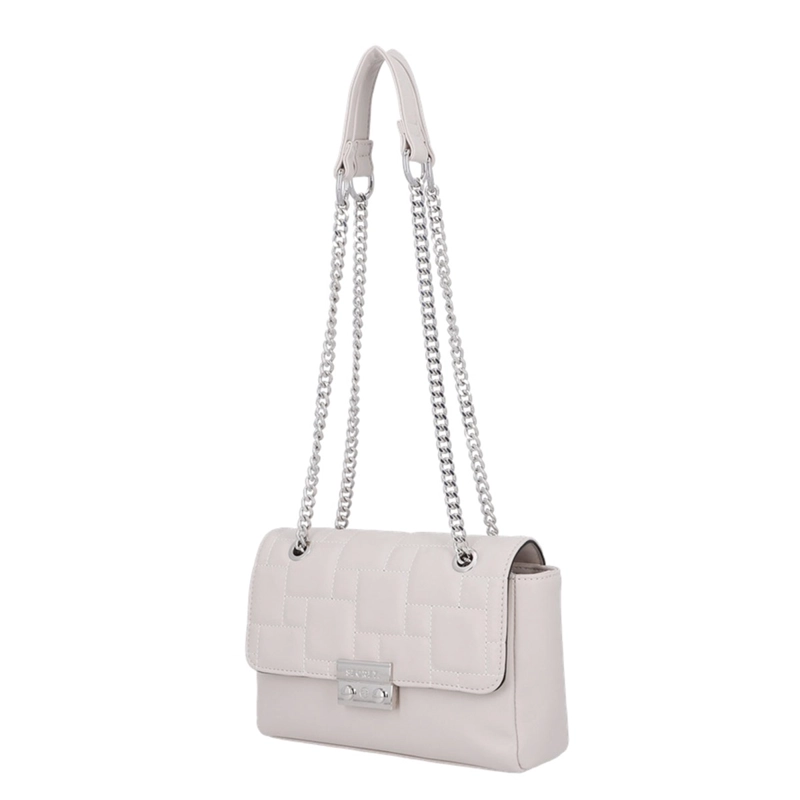 CARTERA BANDOLERA SECRET TAVETA BEIGE  - 2