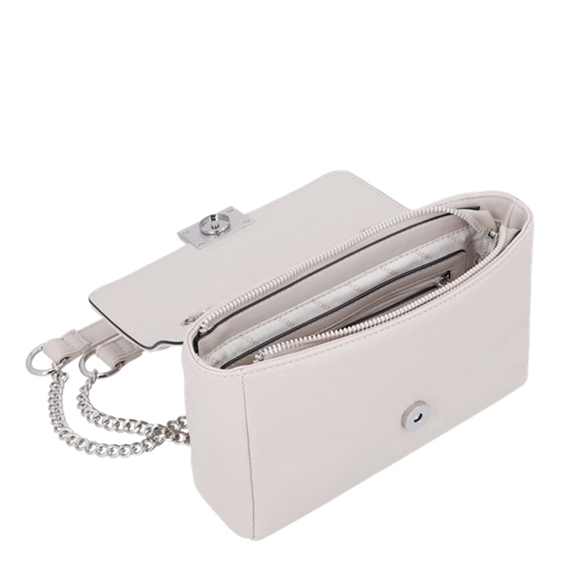 CARTERA BANDOLERA SECRET TAVETA BEIGE  - 5