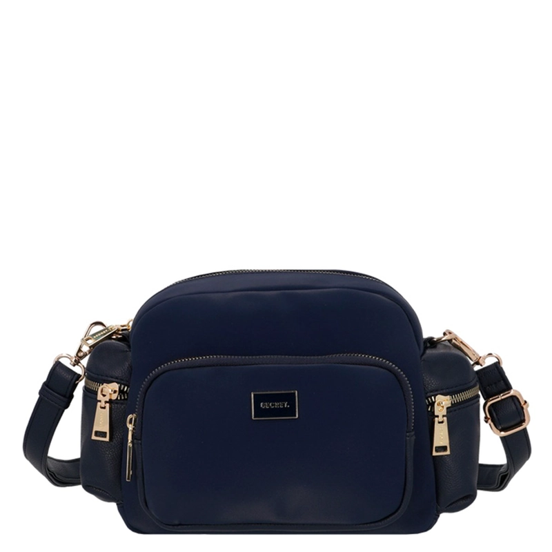 CARTERA BANDOLERA SECRET TRENTO AZUL  - 1