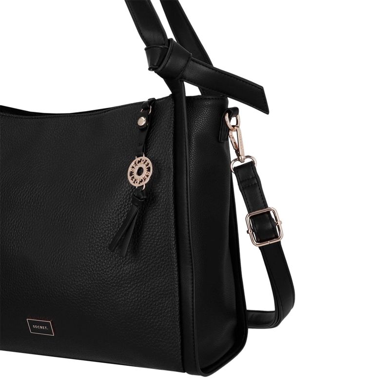  CARTERA DE HOMBRO SECRET BOSTON NEGRO  - 5