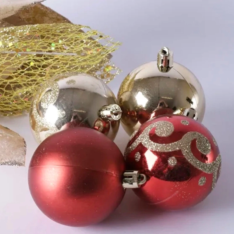SET X24 ADORNOS NAVIDEÑO RIPLEY HOME ESFERAS BARG 6 CM - 4