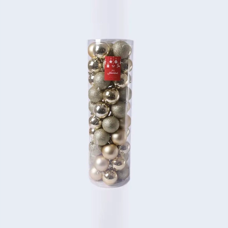 SET X50 ADORNOS NAVIDEÑO RIPLEY HOME 6 CM DORADO - 1