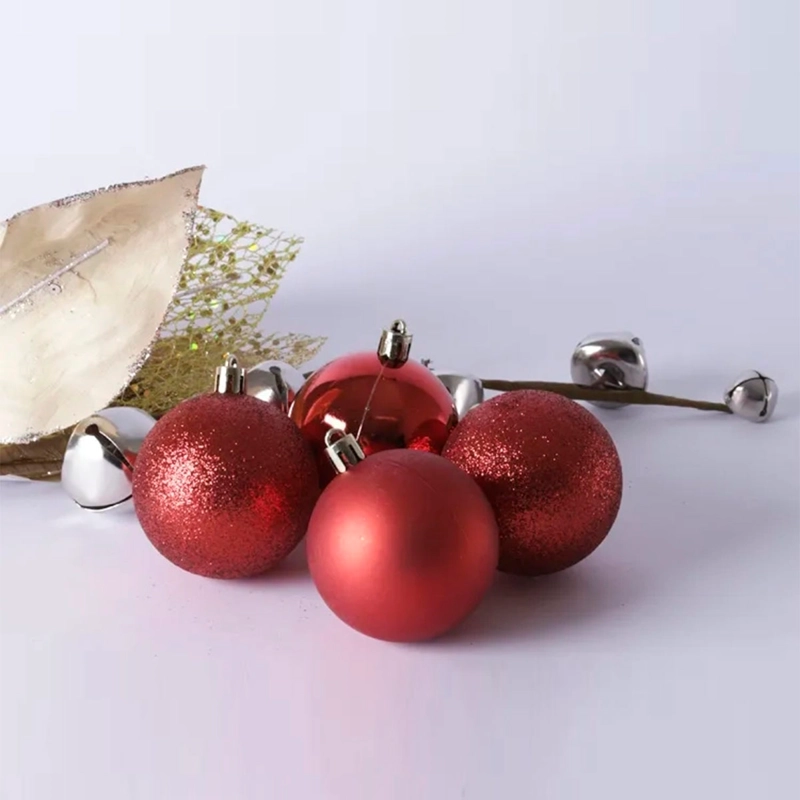 SET X50 ADORNOS NAVIDEÑO RIPLEY HOME 6 CM ROJO - 2