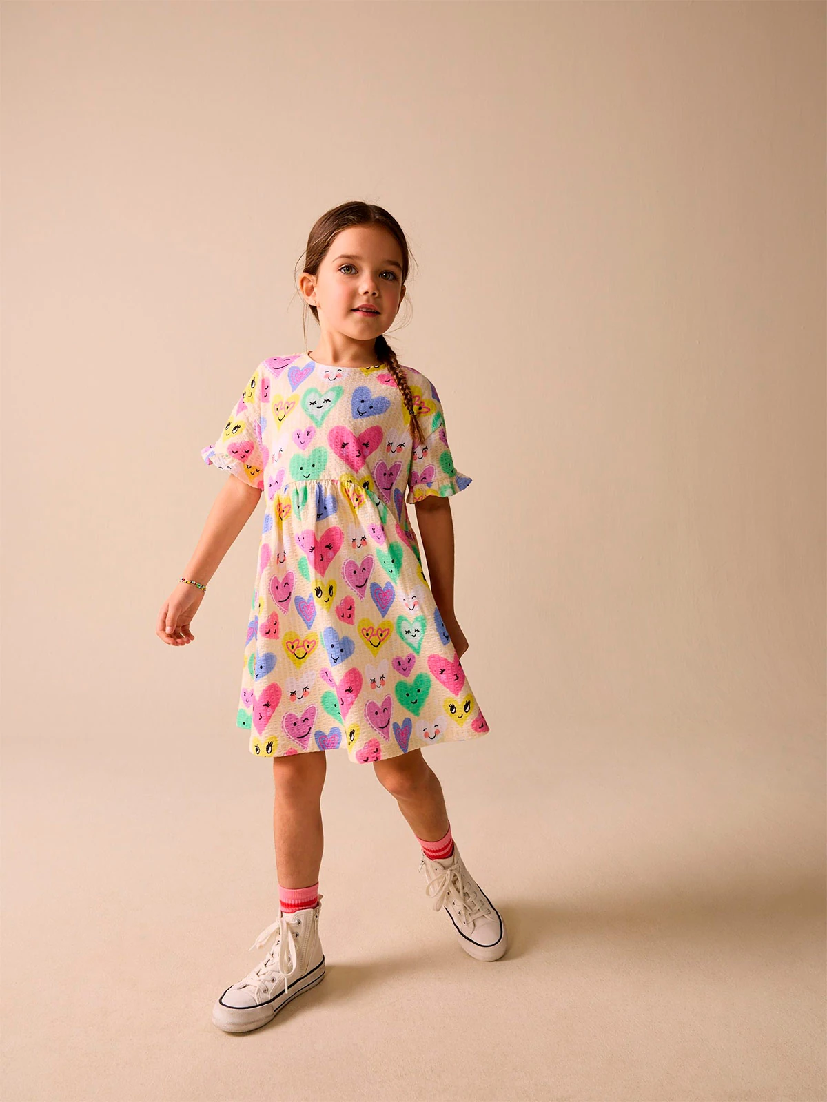 VESTIDO NIÑA NEXT ALGODÓN  - 1
