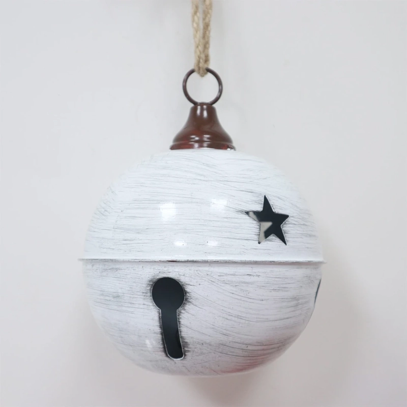 ADORNO NAVIDEÑO RIPLEY HOME NORDIC CASCABEL BLANCO - 2