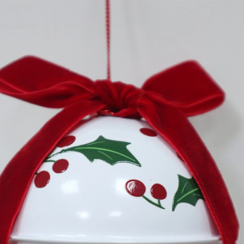 ADORNO NAVIDEÑO RIPLEY HOME TRADITIONAL XMAS CASCABEL BLANCO - 3