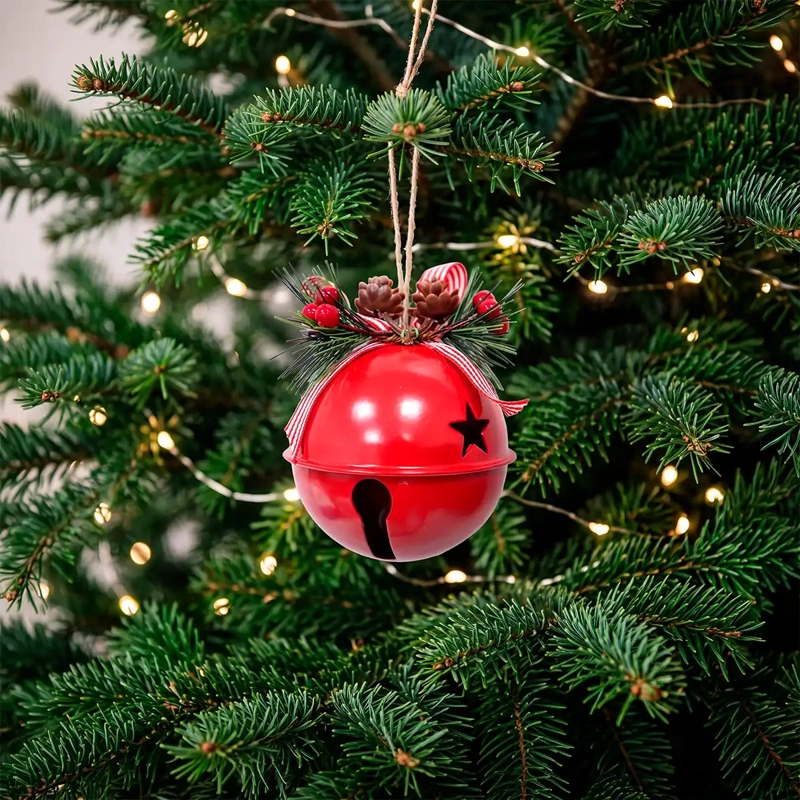 ADORNO NAVIDEÑO RIPLEY HOME TRADITIONAL XMAS CASCABEL ROJO - 1