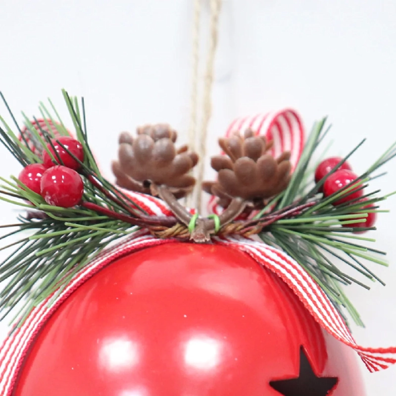 ADORNO NAVIDEÑO RIPLEY HOME TRADITIONAL XMAS CASCABEL ROJO - 3