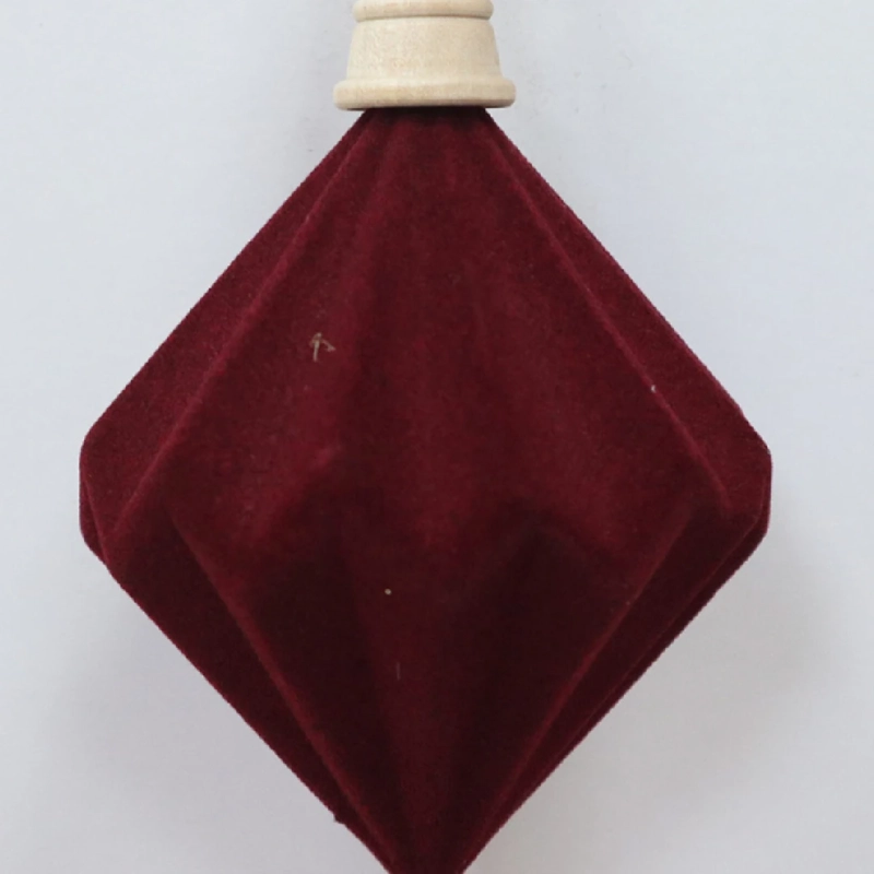 ADORNO NAVIDEÑO RIPLEY HOME WINE ROSE DIAMANTE ACANALADO VELVET - 3