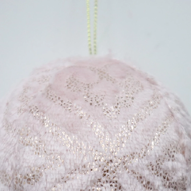 ADORNO NAVIDEÑO RIPLEY HOME WINE ROSE ESFERA PELOS BRILLO ROSA - 3