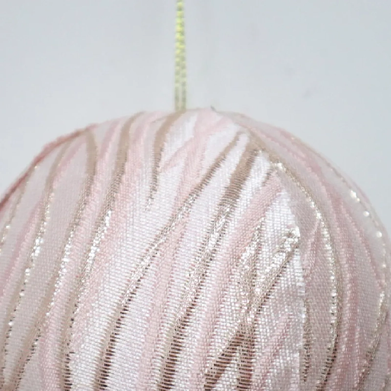 ADORNO NAVIDEÑO RIPLEY HOME WINE ROSE ESFERA LÍNEAS ROSA - 2