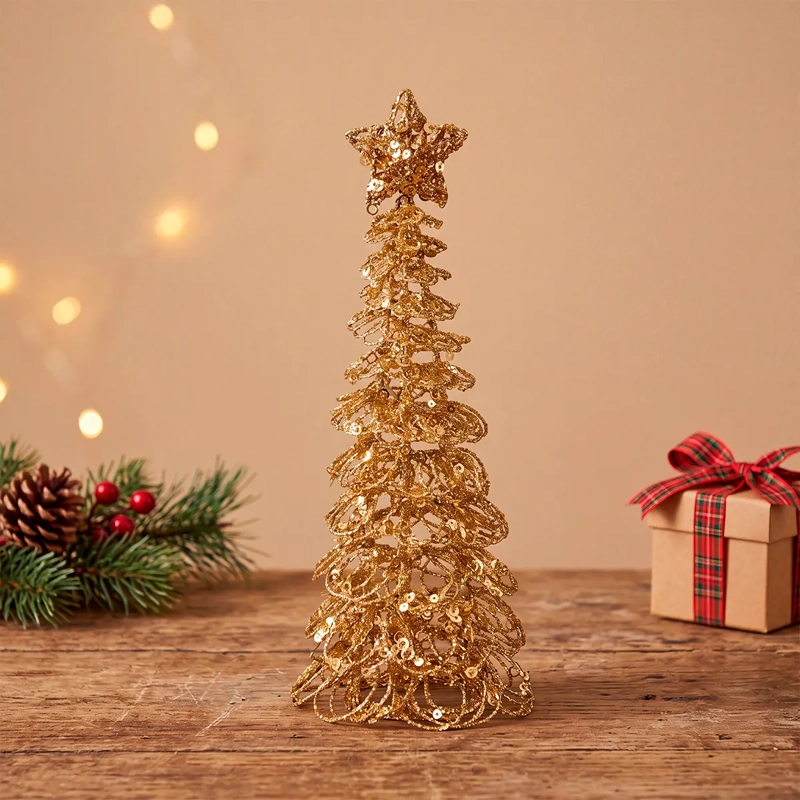 ADORNO NAVIDEÑO RIPLEY HOME ÁRBOL DORADO - 1