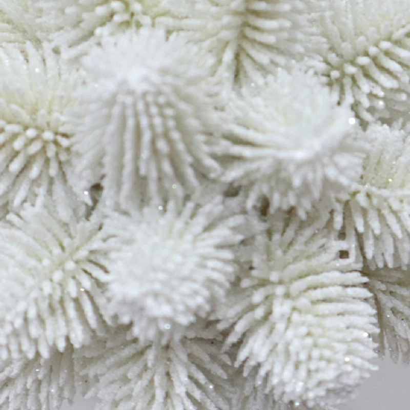 ADORNO NAVIDEÑO RIPLEY HOME NORDIC PIÑON 3D BLANCO - 3