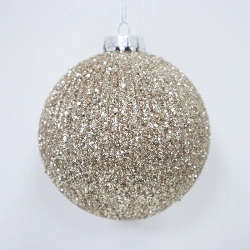 ADORNO NAVIDEÑO RIPLEY HOME ESFERA MINI ACANALADO GLITTER - 2