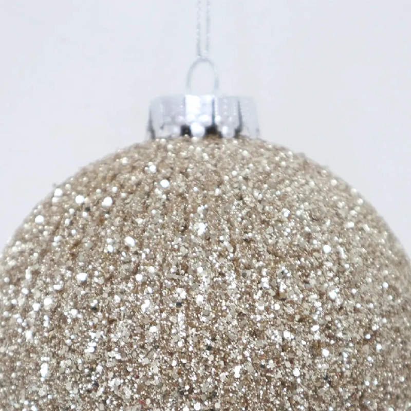 ADORNO NAVIDEÑO RIPLEY HOME ESFERA MINI ACANALADO GLITTER - 3