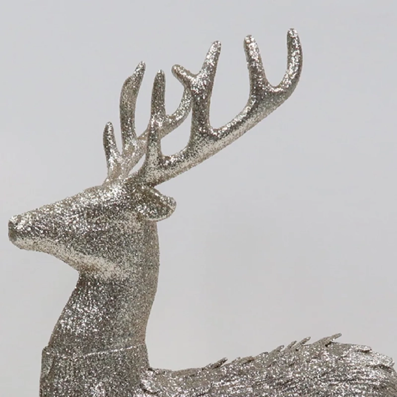 ADORNO NAVIDEÑO RIPLEY HOME NORDIC XMAS RENO L CHAMPAGNE  - 3