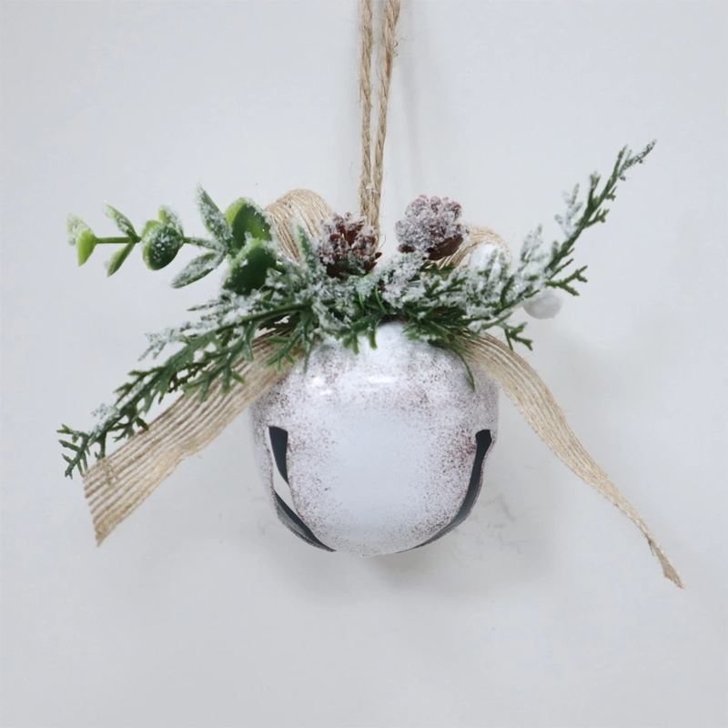ADORNO NAVIDEÑO RIPLEY HOME NORDIC CASCABEL BLANCO  - 2
