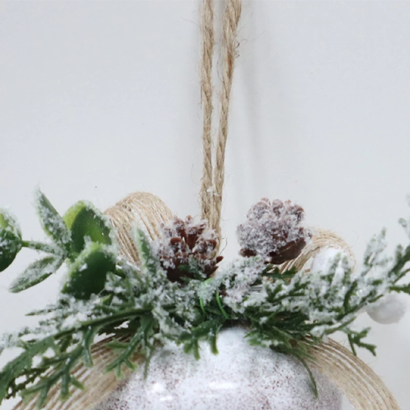ADORNO NAVIDEÑO RIPLEY HOME NORDIC CASCABEL BLANCO  - 3