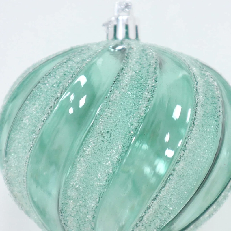 ADORNO NAVIDEÑO RIPLEY HOME NORDIC CEBOLLA TRANSPARENTE AQUA - 3