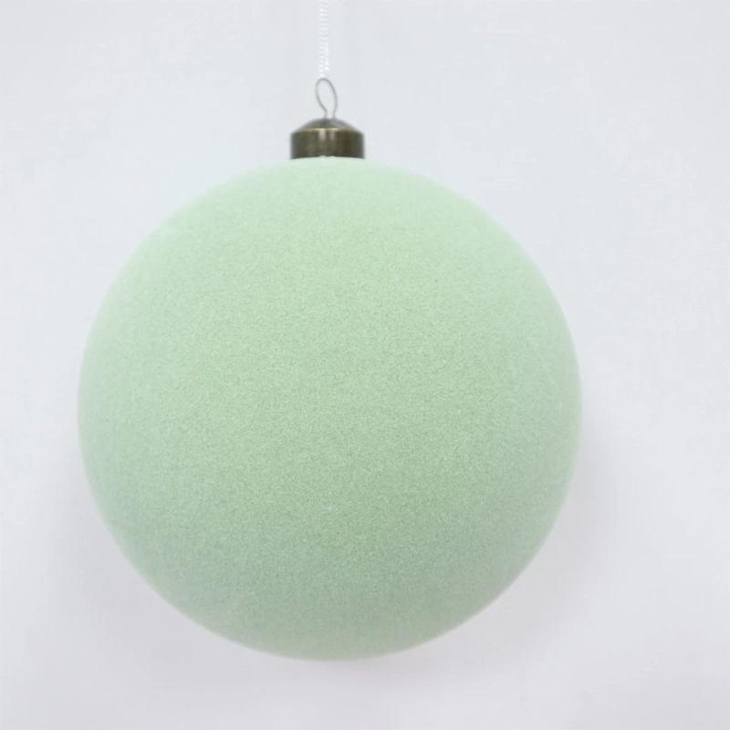 ADORNO NAVIDEÑO RIPLEY HOME NORDIC ESFERA VELVET 15 CM AQUA - 2