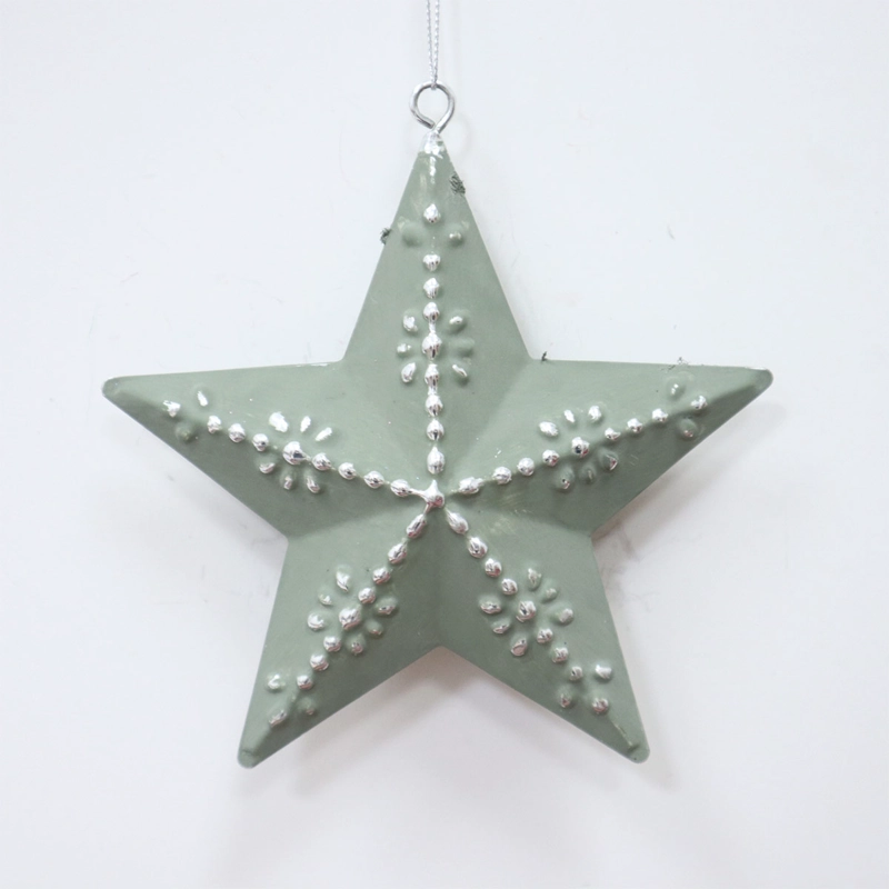 ADORNO NAVIDEÑO RIPLEY HOME NORDIC ESTRELLA METAL AQUA - 2