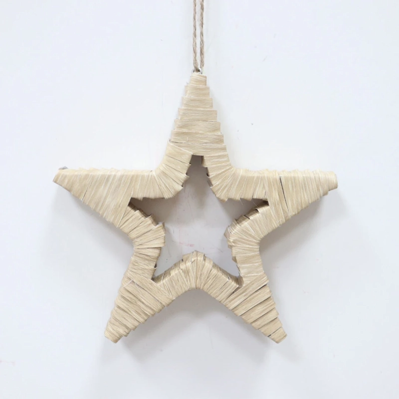 ADORNO NAVIDEÑO RIPLEY HOME NORDIC ESTRELLA NATURAL - 2