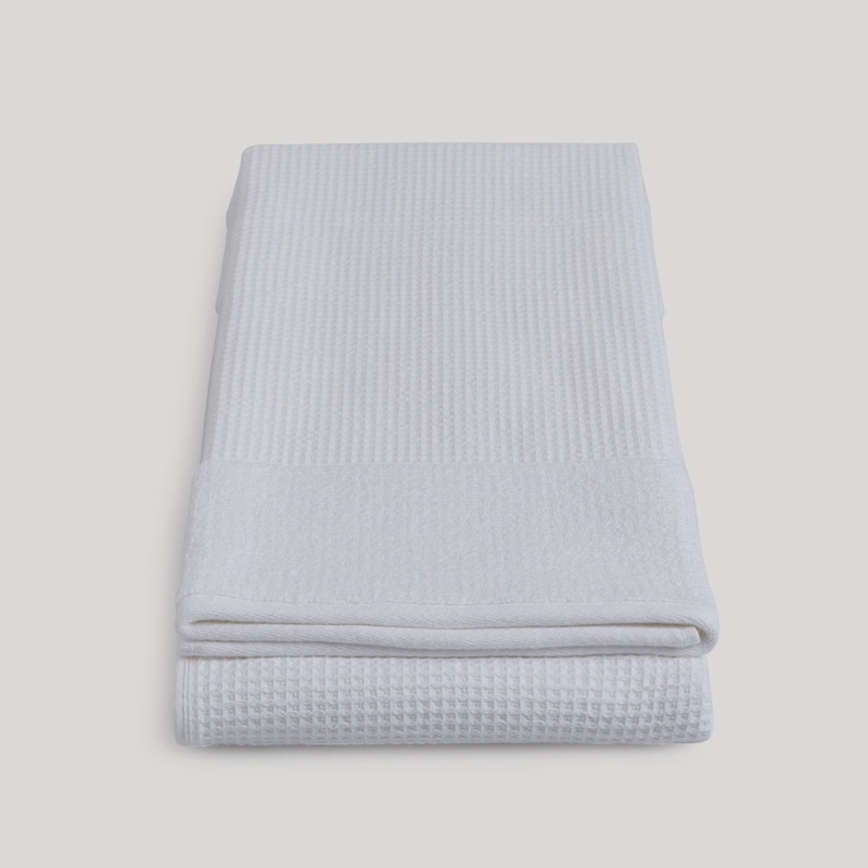 TOALLA DE BAÑO MAISON LINETT WAFFLE BLANCO  - 4