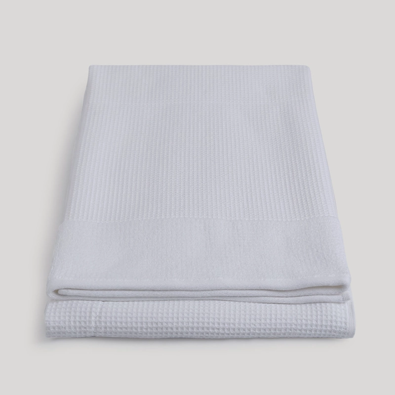 TOALLA SÁBANA MAISON LINETT WAFFLE BLANCO - 4