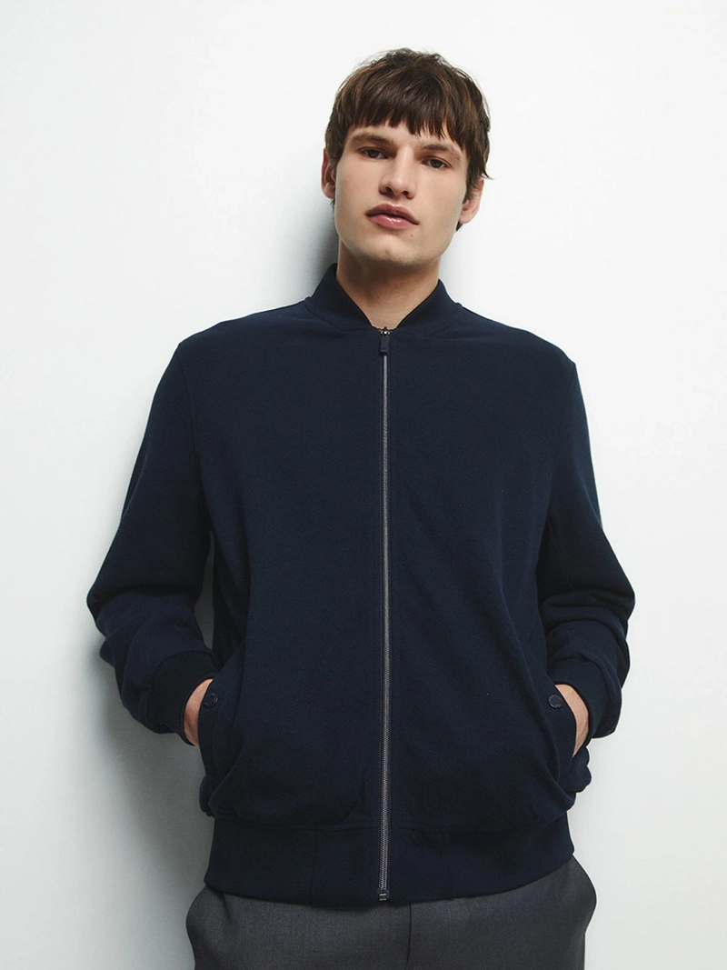 CHAQUETA HOMBRE SFERA BOMBER CIERRE FRONTAL