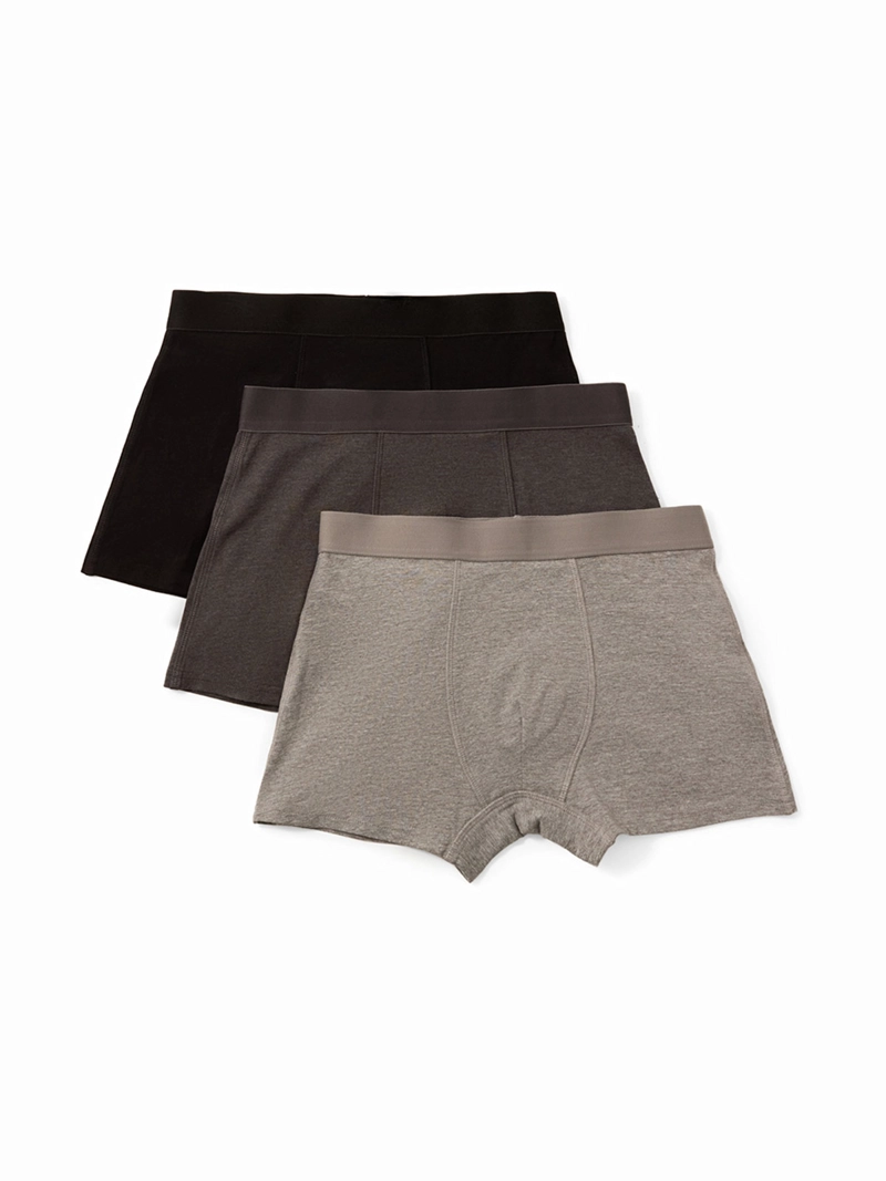 PACK X3 CALZONCILLOS BÓXER HOMBRE SFERA LISOS CON CINTURA ELASTICADA - 1