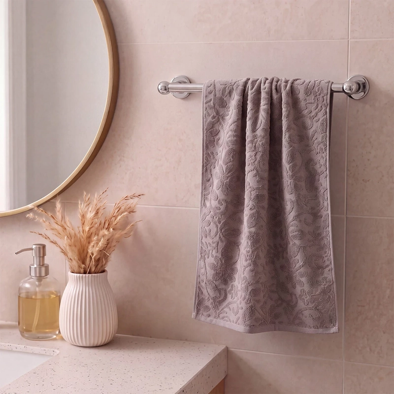 TOALLA DE MANO RIPLEY HOME JACQUARD AMELIE ROSA  - 1