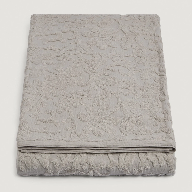 TOALLA SÁBANA RIPLEY HOME JACQUARD AMELIE GRIS  - 4