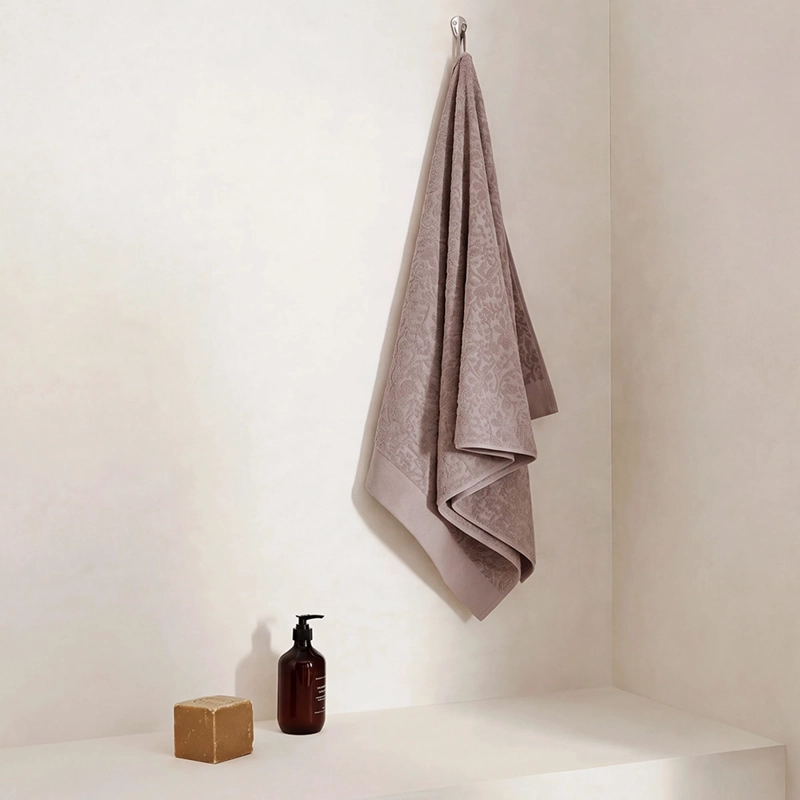 TOALLA SÁBANA RIPLEY HOME JACQUARD AMELIE ROSA  - 1