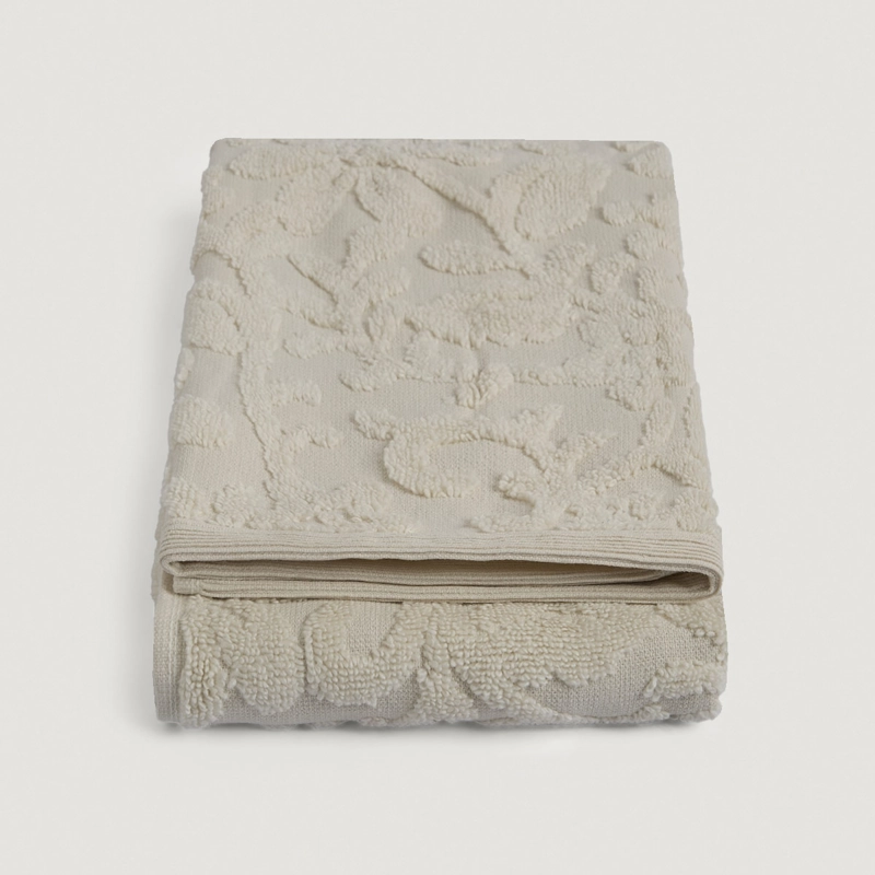 TOALLA DE MANO RIPLEY HOME JACQUARD AMELIE BEIGE - 4