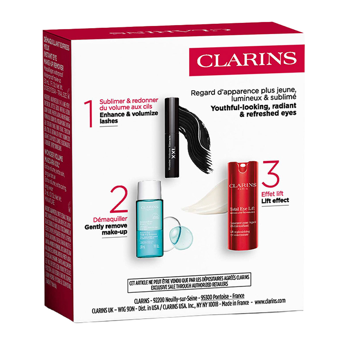 RUTINA PARA CONTORNO DE OJOS CLARINS LOYALTY EYE LIFT 15ML+30ML+3ML - 3