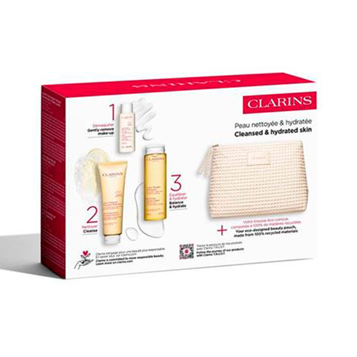 SET LIMPIEZA CLARINS CLEANSING NORMAL SKIN 125ML+200ML+50ML - 3