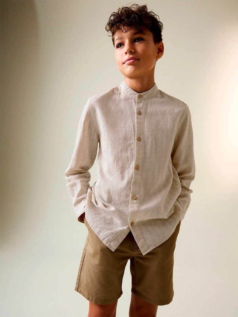 CAMISA NIÑO NEXT LINO  - 1